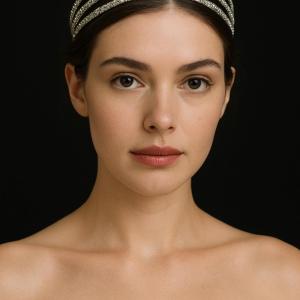 Zircon Simple and Chic bridal tiara