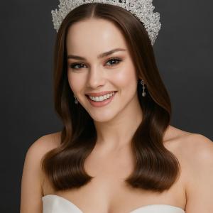 Floral Zircon Bridal Tiara