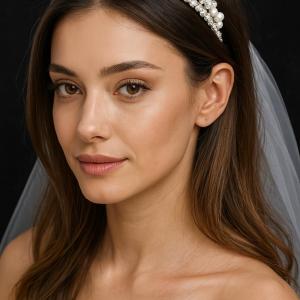 Zircon & Pearl Bridal Tiara