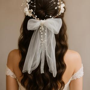 Flower & Pearl Bridal Crown