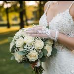 Handmade Elegant Short Lace Gloves | Bridal Wedding Accessory