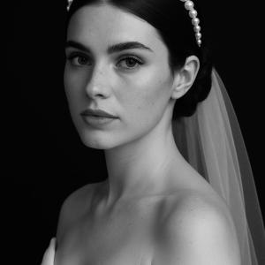 Minimal Bridal Pearl Tıara