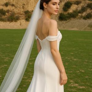 Soft Tulle Long Bridal Veil