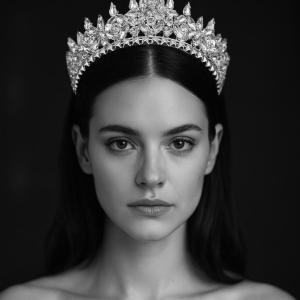 Queen Style Zircon Bridal Crown